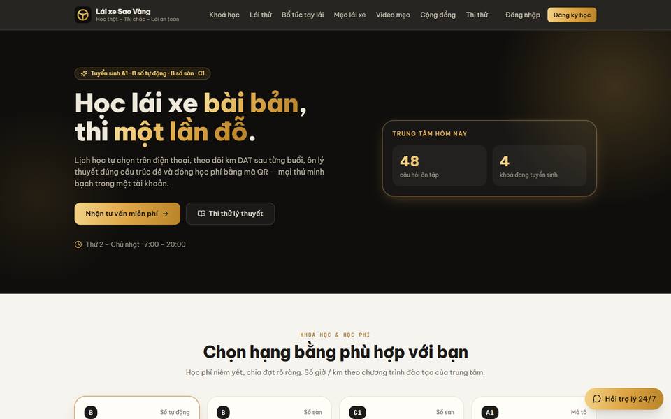 Giao diện LáiXe Pro