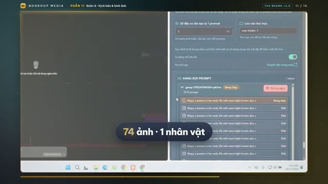74 lệnh vẽ chạy hàng loạt trên Google Flow