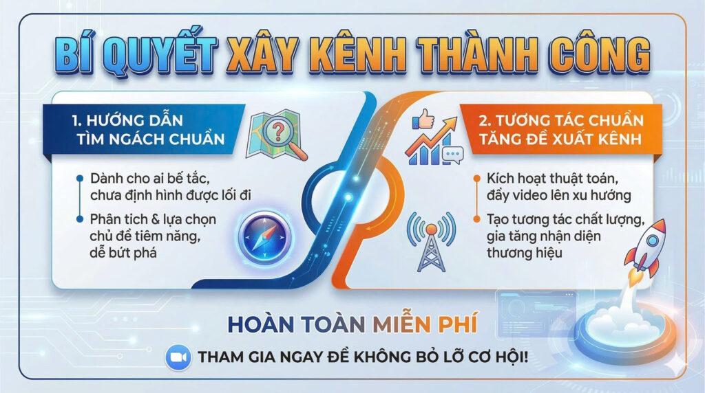 ZOOM THỰC CHIẾN: GIẢI CỨU KÊNH LẸT ĐẸT – TÌM NGÁCH CHUẨN & BỨT PHÁ ĐỀ XUẤT TRONG 30 NGÀY!